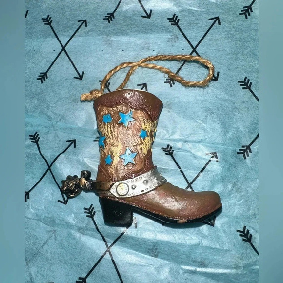 Country Western Cowboy Boot Ornaments - Picture 5 of 8